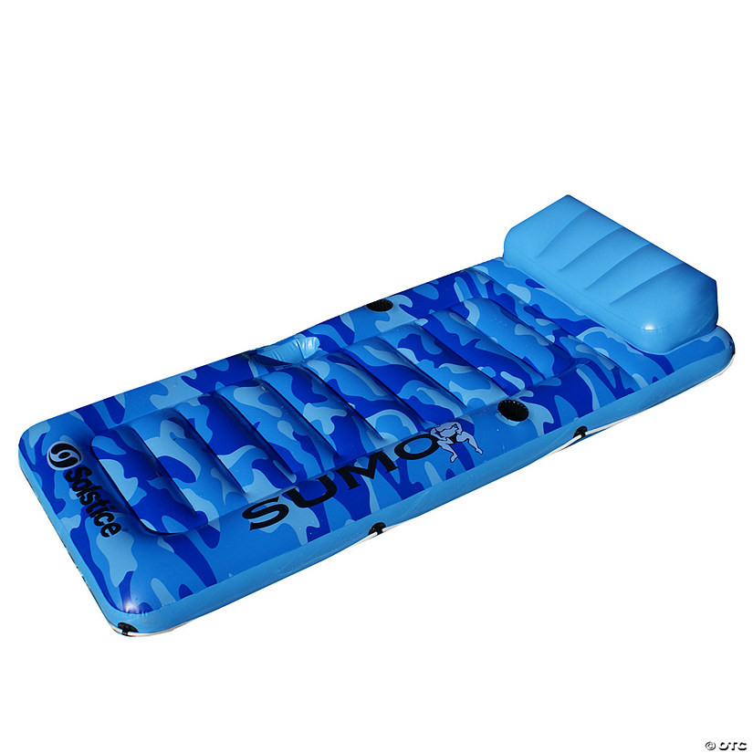 81-Inch Inflatable Blue Camouflage Sumo Sized Swimming Pool Raft Image