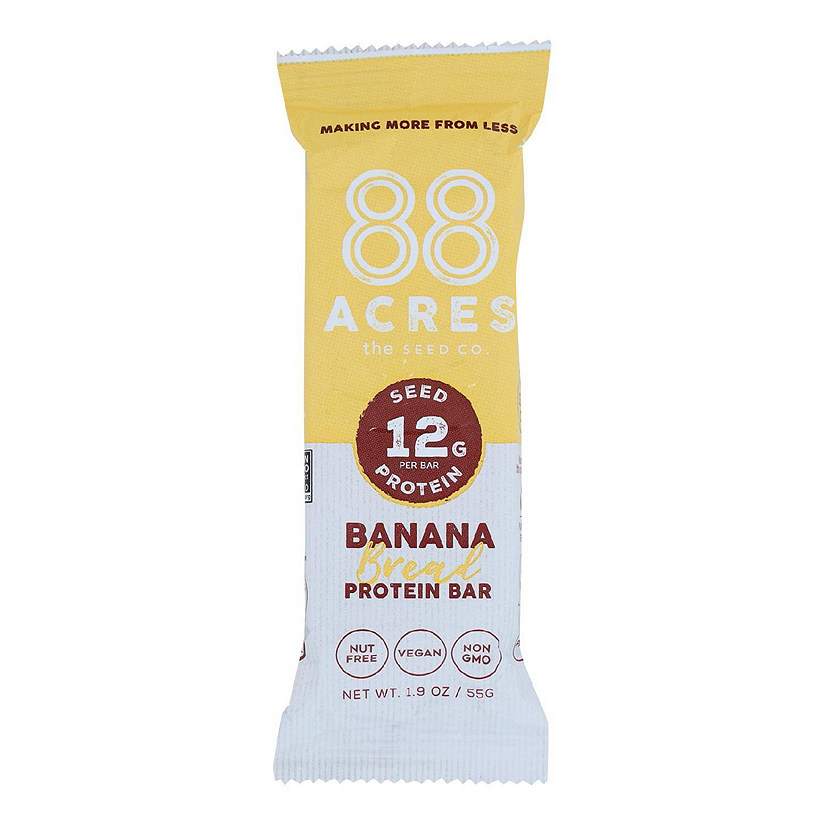 88 Acres - Protein Bar Banana Bread - Case of 9-1.9 OZ Image