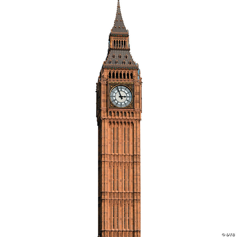 88" Big Ben Clock Tower Cardboard Cutout Stand-Up Image