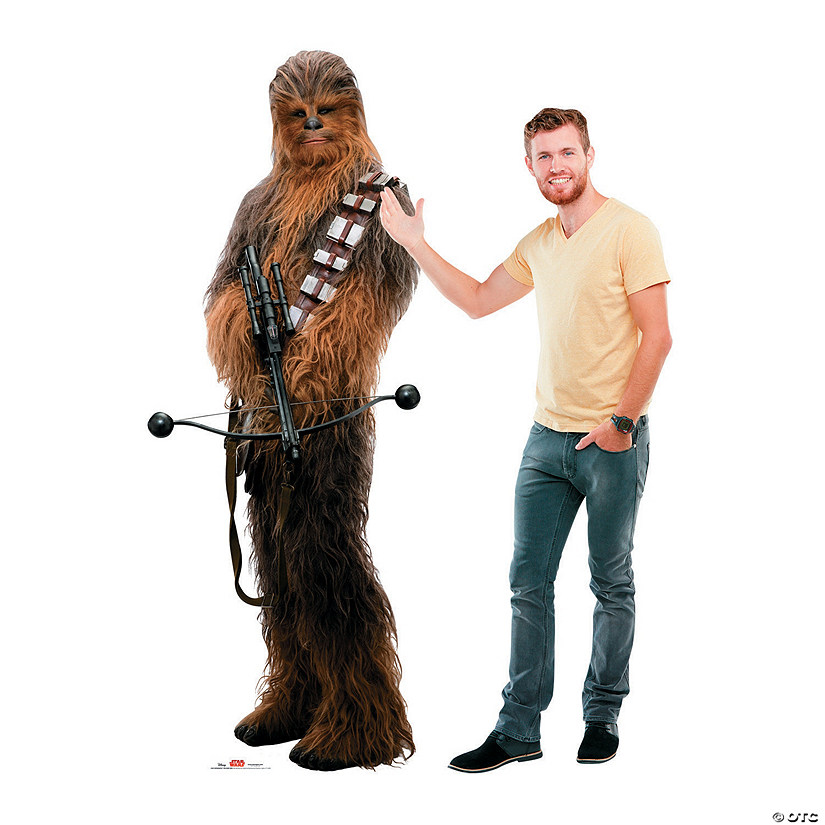 88" Star Wars&#8482; Episode VIII: The Last Jedi Chewbacca with Bowcaster Life-Size Cardboard Cutout Stand-Up Image