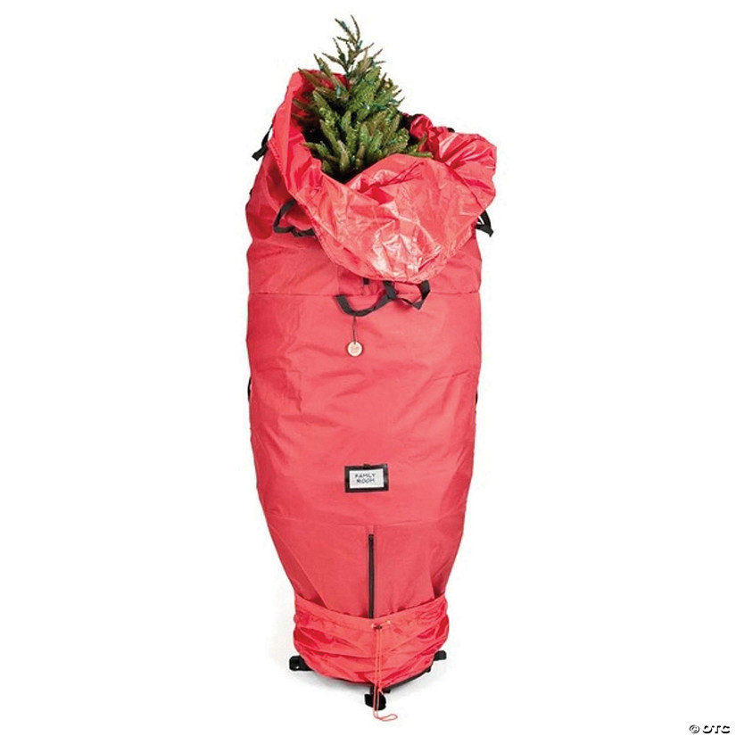 8ft Large Red Upright Christmas Tree Protective Storage Bag - For Artificial Trees Image
