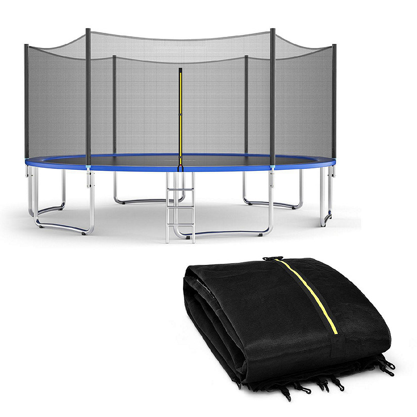 8FT Trampoline Safety Net Replacement Protection Enclosure Net Image