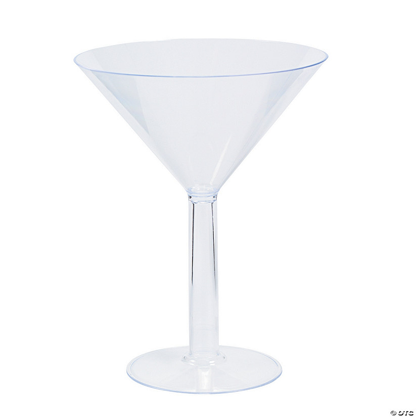 9 1/4" 28 oz. Large Martini Reusable BPA-Free Plastic Glasses - 2 Ct. Image