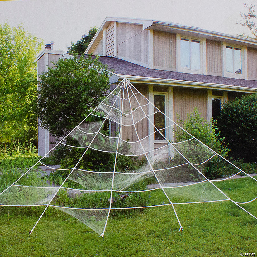 9.8' Giant Outdoor Spider Web Halloween Decoration Image