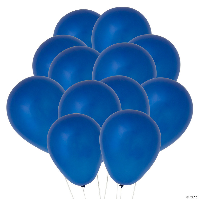 9" Blue Latex Balloons - 24 Pc. Image