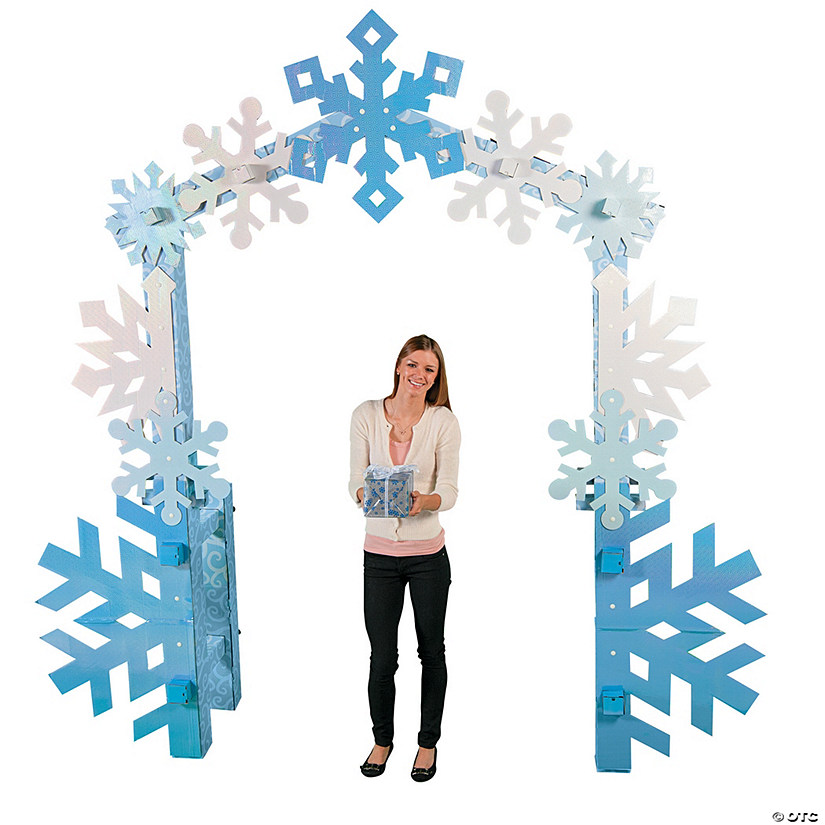 9 Ft. 7&quot; Winter Wonderland Snowflake Archway Cardboard Stand-Up Image