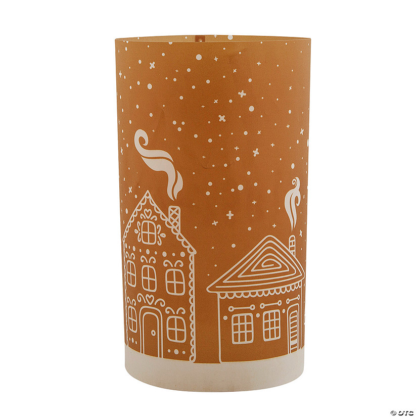 9" Gingerbread House Style Lantern Luminary Wrap Tabletop Decorations - 12 Pc. Image