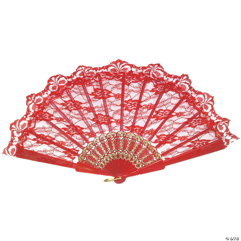 9" Lace Fan Image