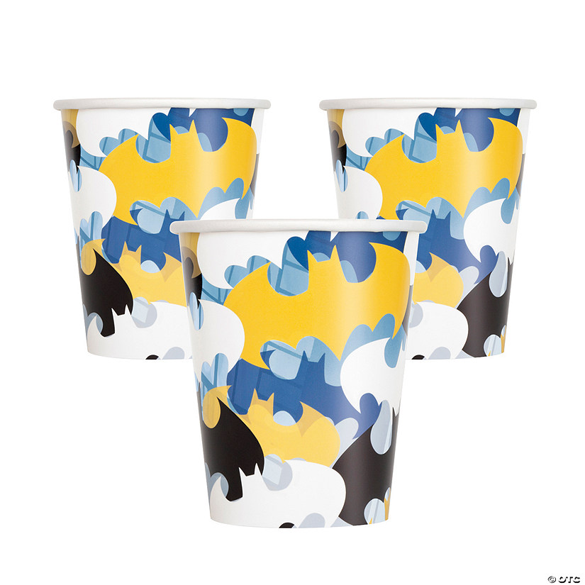 9 oz. Batman&#8482; Bat Symbol Disposable Paper Cups - 8 Ct. Image