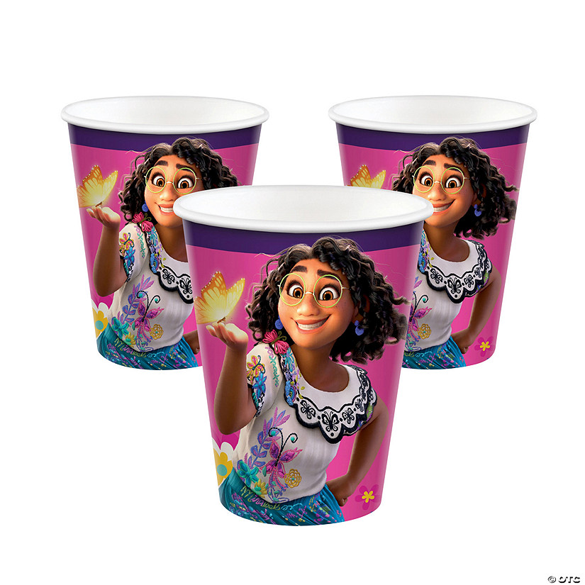 9 oz. Disney&#8217;s Encanto Mirabel & Butterfly Disposable Paper Cups - 8 Ct. Image