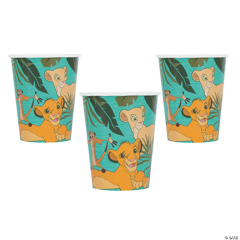 9 oz. Disney's The Lion King Simba, Nala & Timon Disposable Paper Cups - 8 Pc. Image