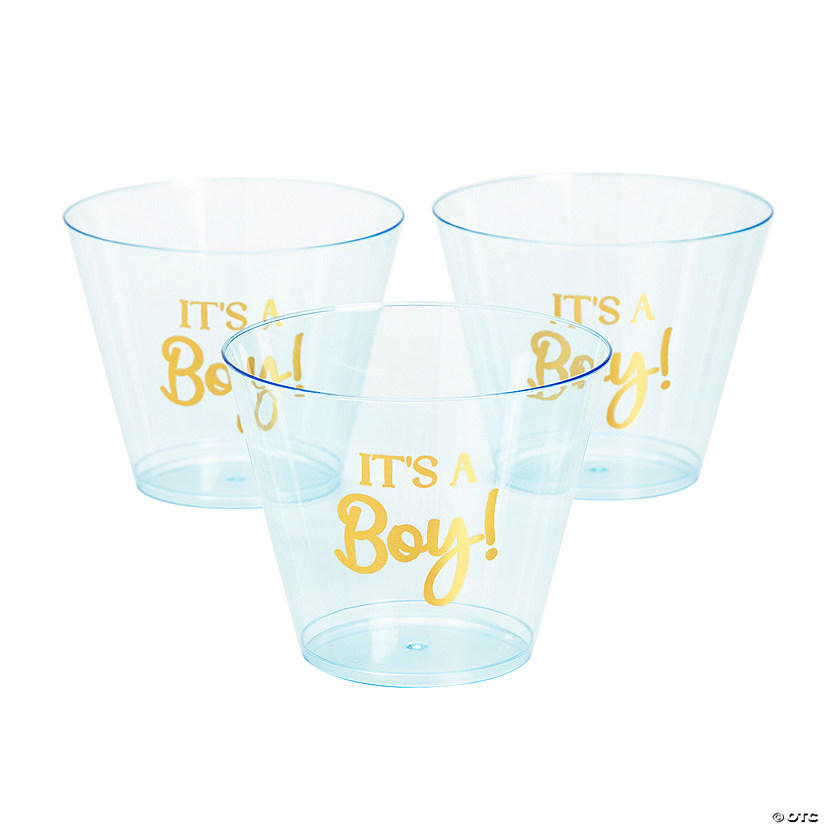 9 oz. It&#8217;s a Boy Disposable Plastic Cups - 24 Ct. Image