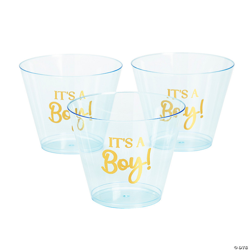 9 oz. It&amp;#8217;s a Boy Disposable Plastic Cups - 24 Ct. Image
