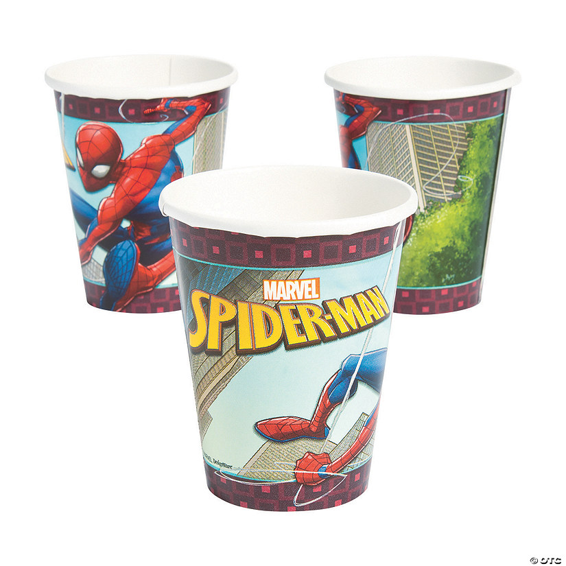 9 oz. Marvel's Ultimate Spider-Man&#8482; Superhero Disposable Paper Cups - 8 Ct. Image