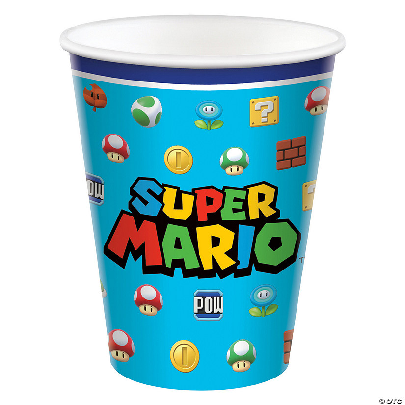 9 oz. Super Mario&#8482; Disposable Paper Cups - 8 Ct. Image