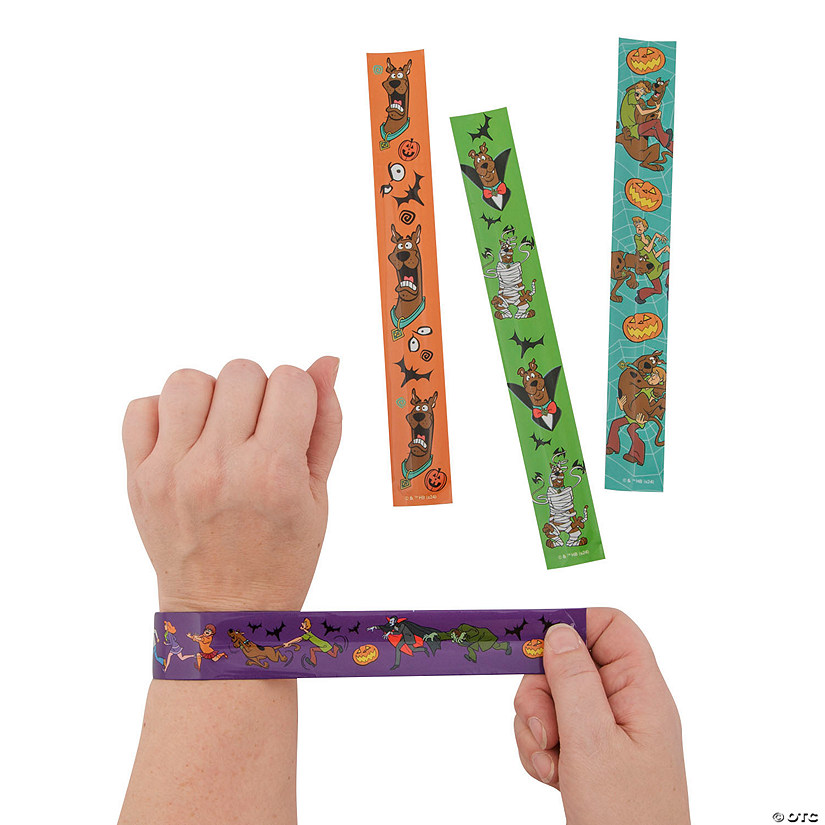 9" Scooby-Doo!&#8482; Halloween Metal Slap Bracelets - 12 Pc. Image