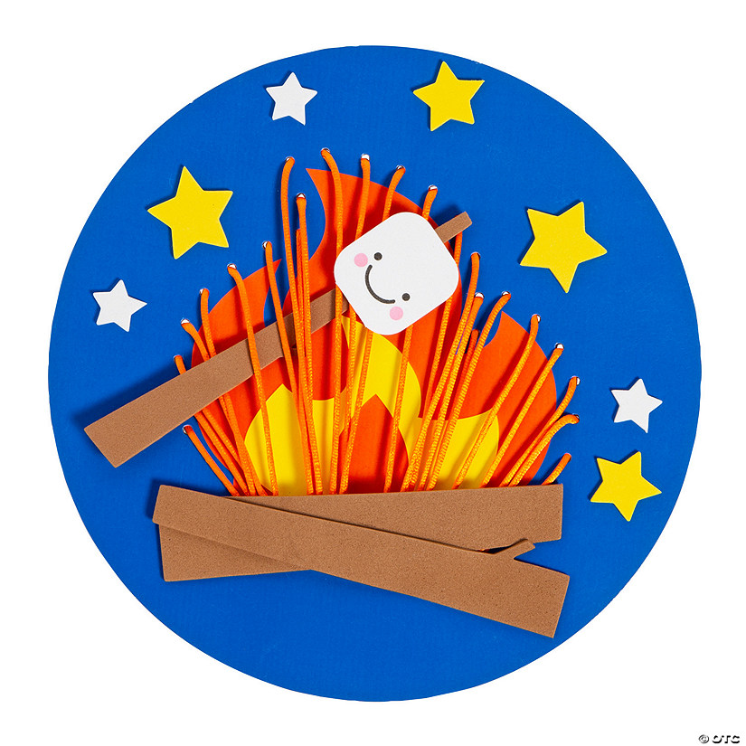 9" S'More Campfire Lacing Craft Kit - Makes 12 Image