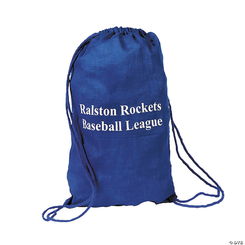 9" x 14" Personalized Drawstring Bags Image