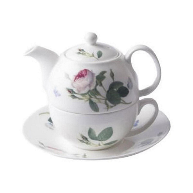 90 mm Palace Garden Tea for One Teapot with Tea Cup & Saucer&#44; Multi Color Image
