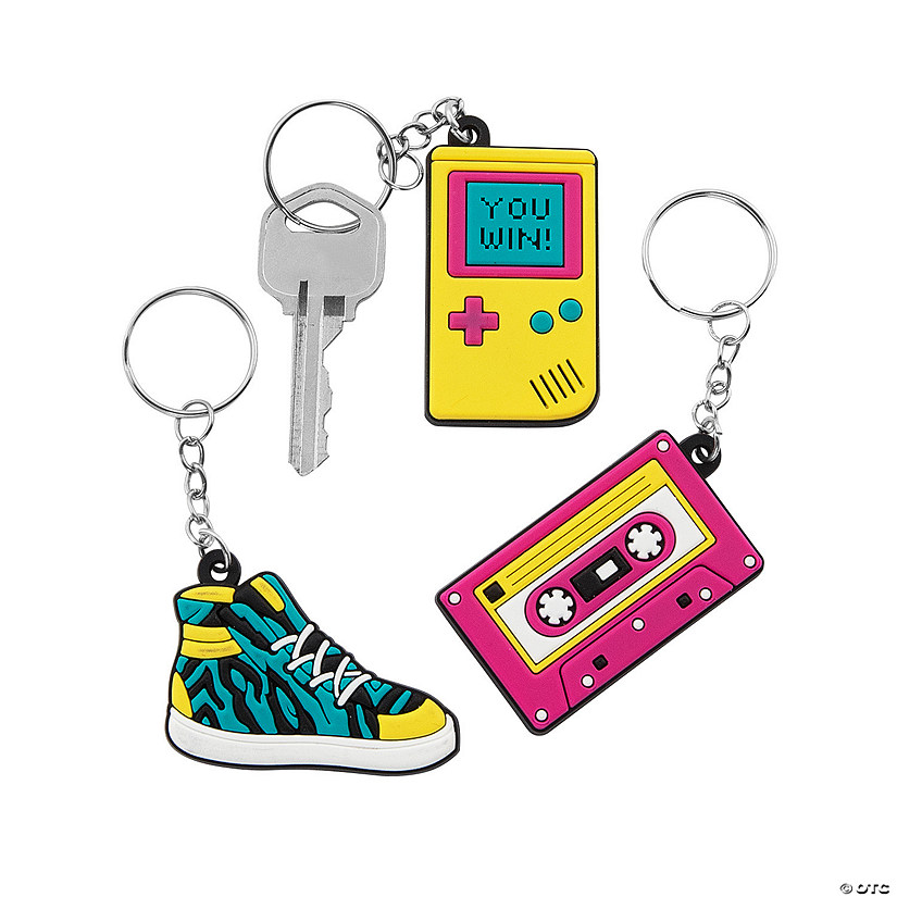 90s Icon Keychains - 12 Pc. Image