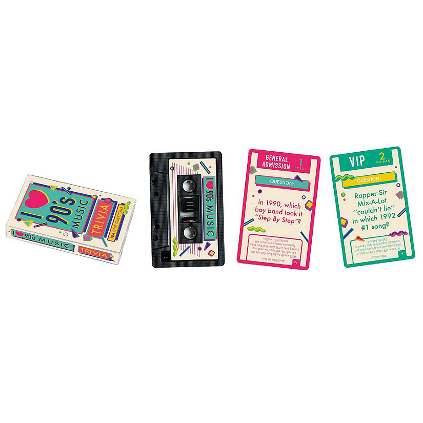 90s Music Trivia Card Game Image