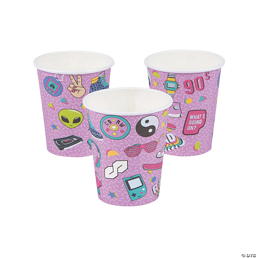 90s Paper Cups - 10 Ct. Image