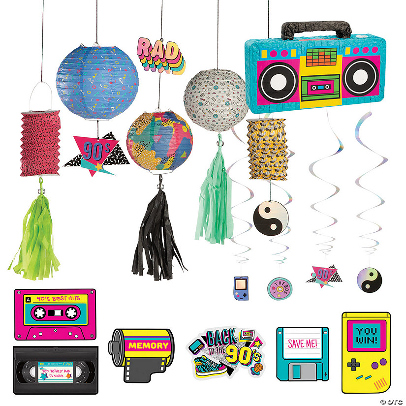 90s Party Basic Decorating Kit - 16 Pc. Image