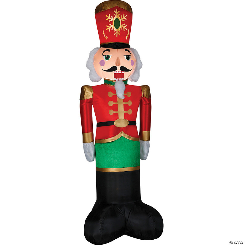 96" Blow Up Inflatable Nutcracker Outdoor Yard Decoration Image