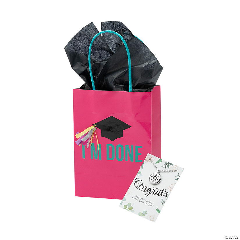 96 Pc. Graduation Congrats Graduate Necklace Gift Kit for 12 Image