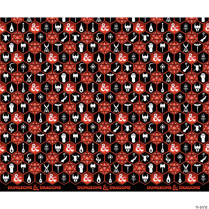 96" x 30" Wrapped in Terror Dungeons & Dragons&#8482; Critical Role Wrapping Paper Image