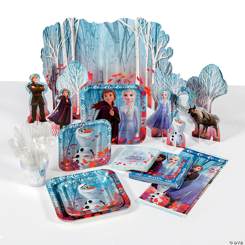 98 Pc. Disney&#8217;s Frozen II Movie Party Tableware Kit for 8 Guests Image