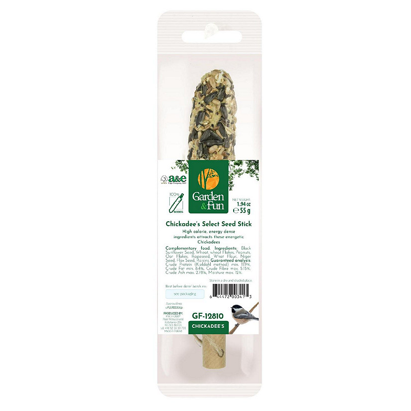 A and E Cage Smakers Wild Bird Stick for Chickadees, 1.9oz Image