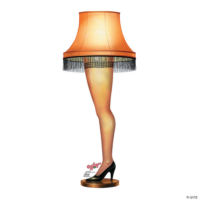 A Christmas Story Leg Lamp Life-Size Cardboard Stand-Up Image