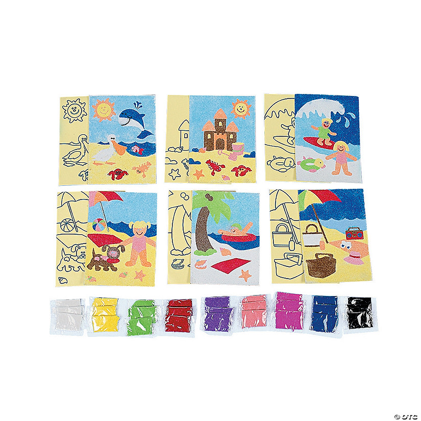 A Day At the Beach Sand Art Sets - 24 Pc. Image