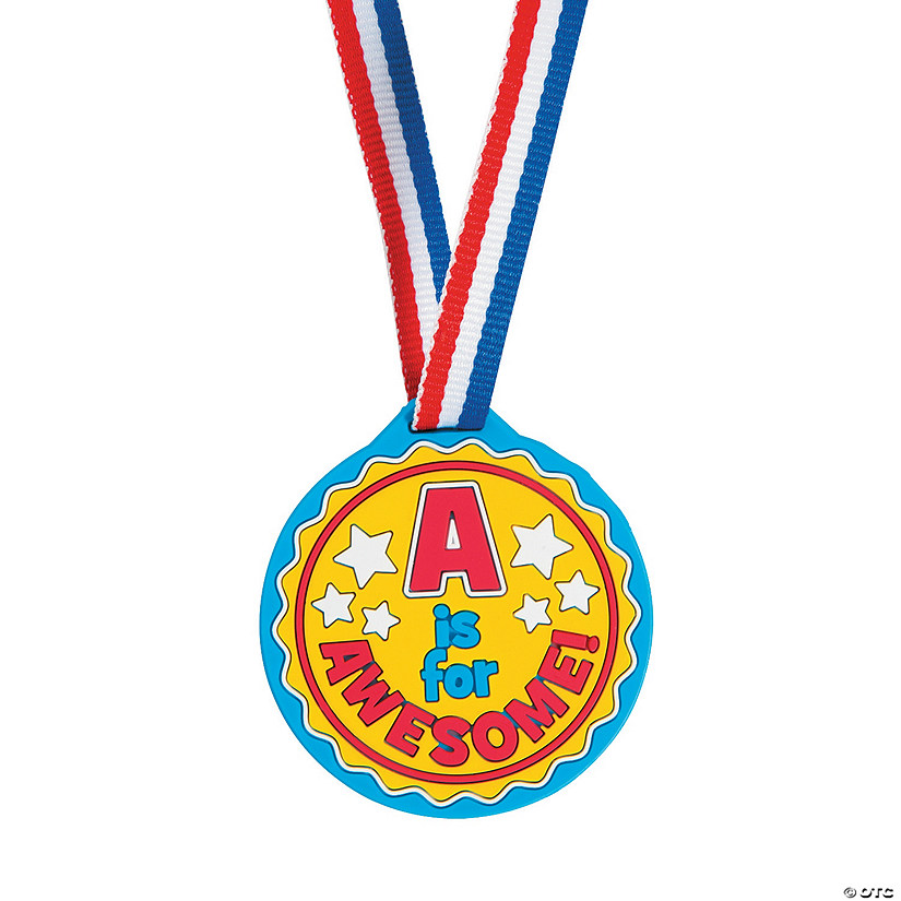 A Is For Awesome Award Medals - Discontinued