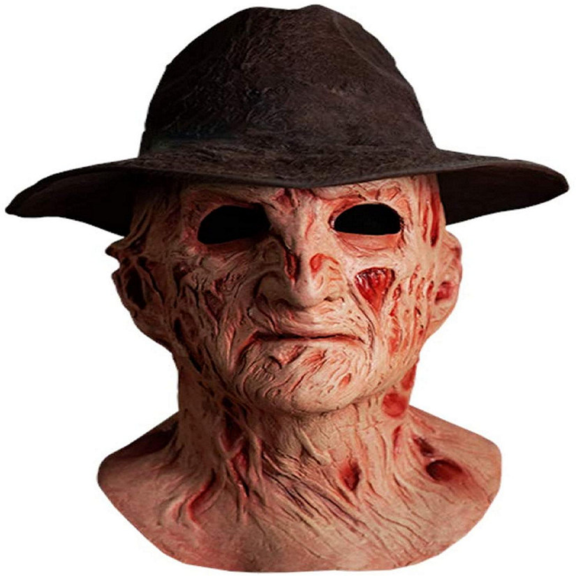 A Nightmare On Elm Street 4 Freddy Adult Latex Costume Mask w/ Hat Image