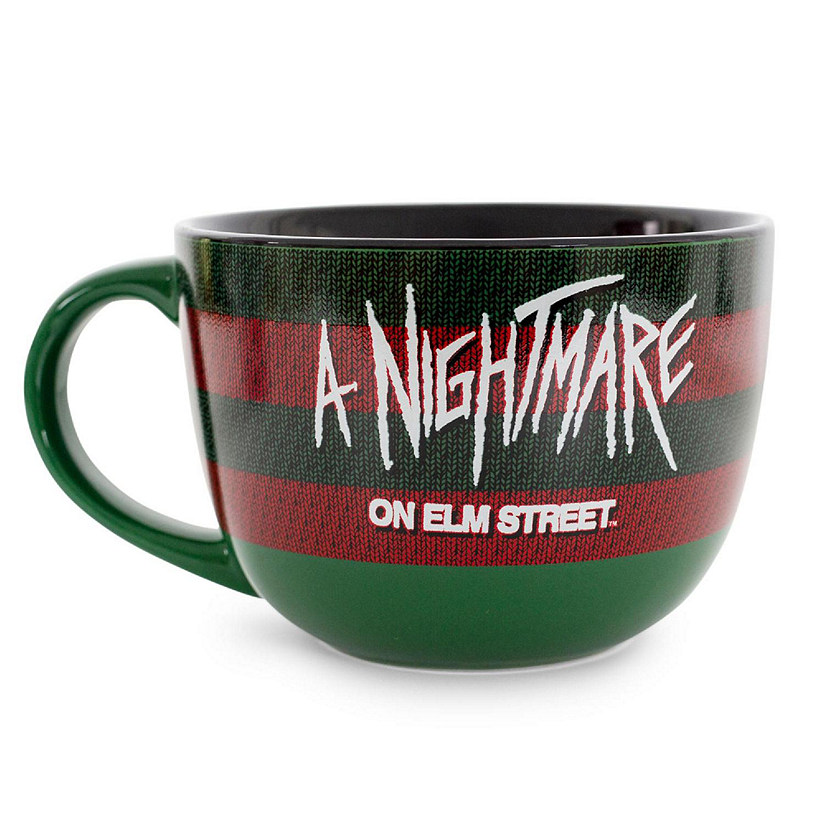 A Nightmare on Elm Street Sweater Claws Ceramic Soup Mug  Holds 24 Ounces Image