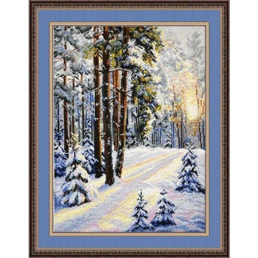 A winter road 727 Oven Counted Cross Stitch Kit Image