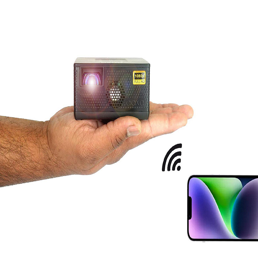 AAXA P400+ Short Throw Native 1080p Smart LED Mini Projector with 2