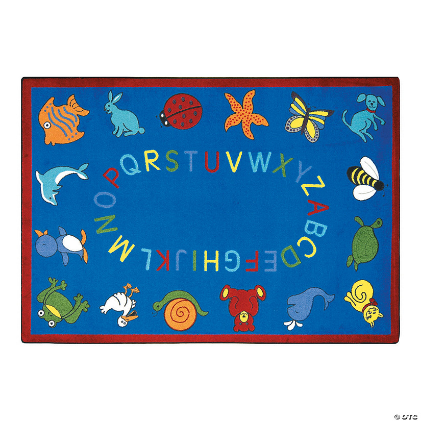 ABC Animals Classroom Rug Oriental Trading   Abc Animals Classroom Rug~13611592