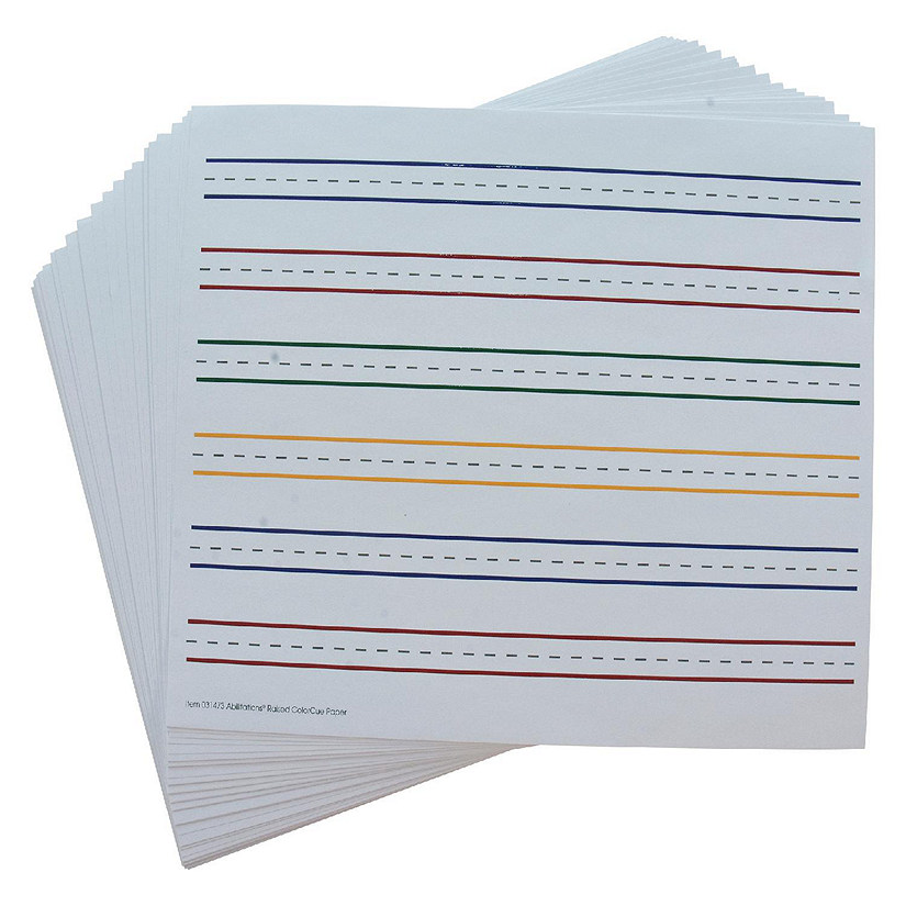 Abilitations 4-Color Raised ColorCue Paper, Pack of 50 Image