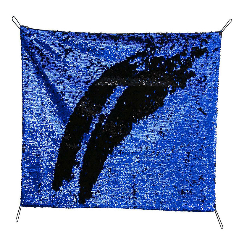 Abilitations Sensory Sequin Panel, 24 x 36 Inches, Blue/Black Image