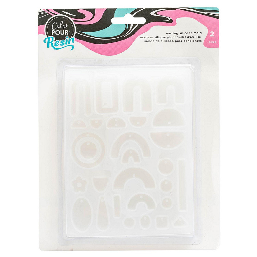AC Color Pour Resin Mold 2/Pkg-Earrings Image