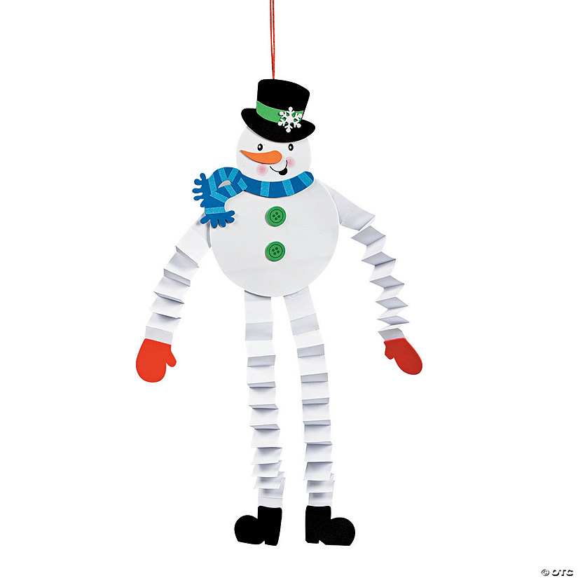 Accordion Snowman Craft Kit - Makes 12 Image