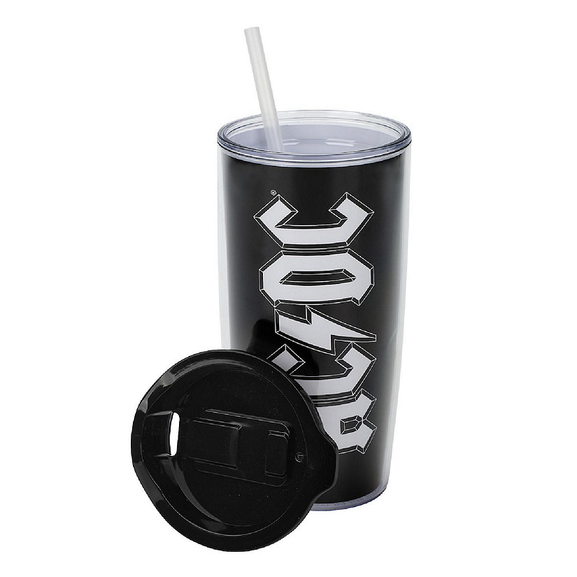 ACDC Logo Black 22 Oz Acrylic Cup Image
