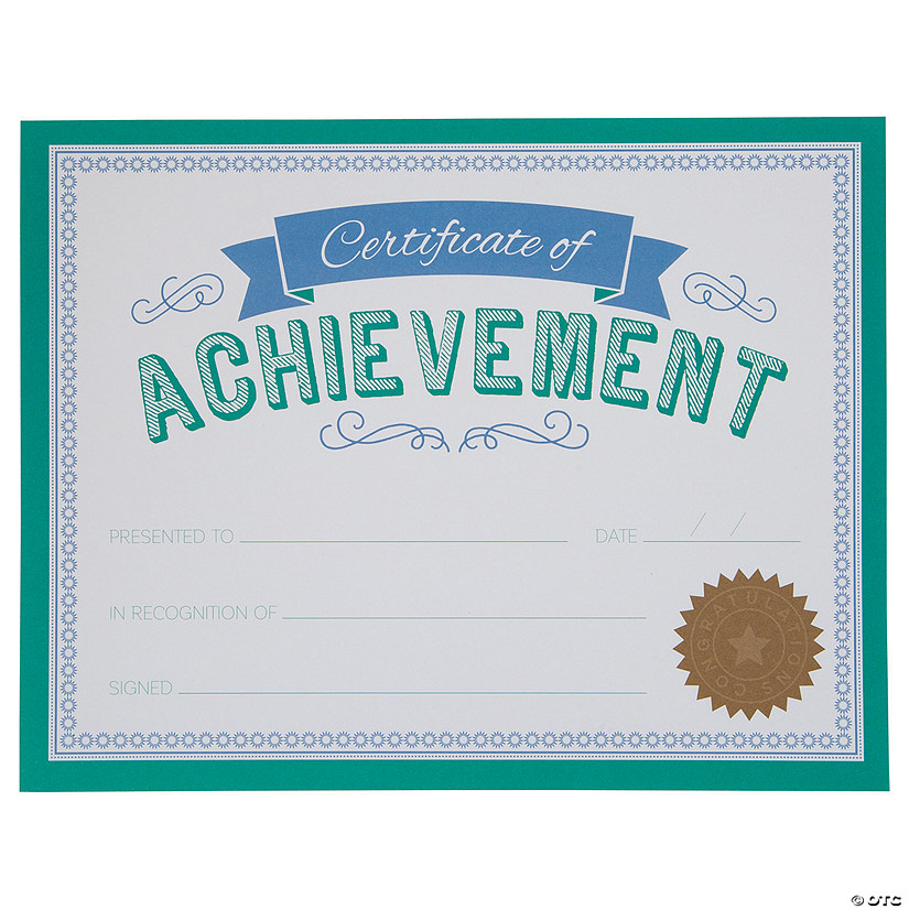 Achievement Award Certificates Image