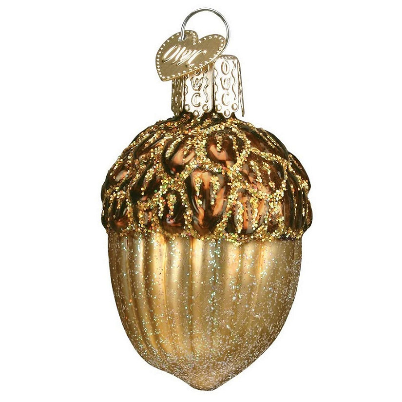 Acorn Old World Christmas Blown Glass Ornament 28075 Tree Decoration FREE BOX Image