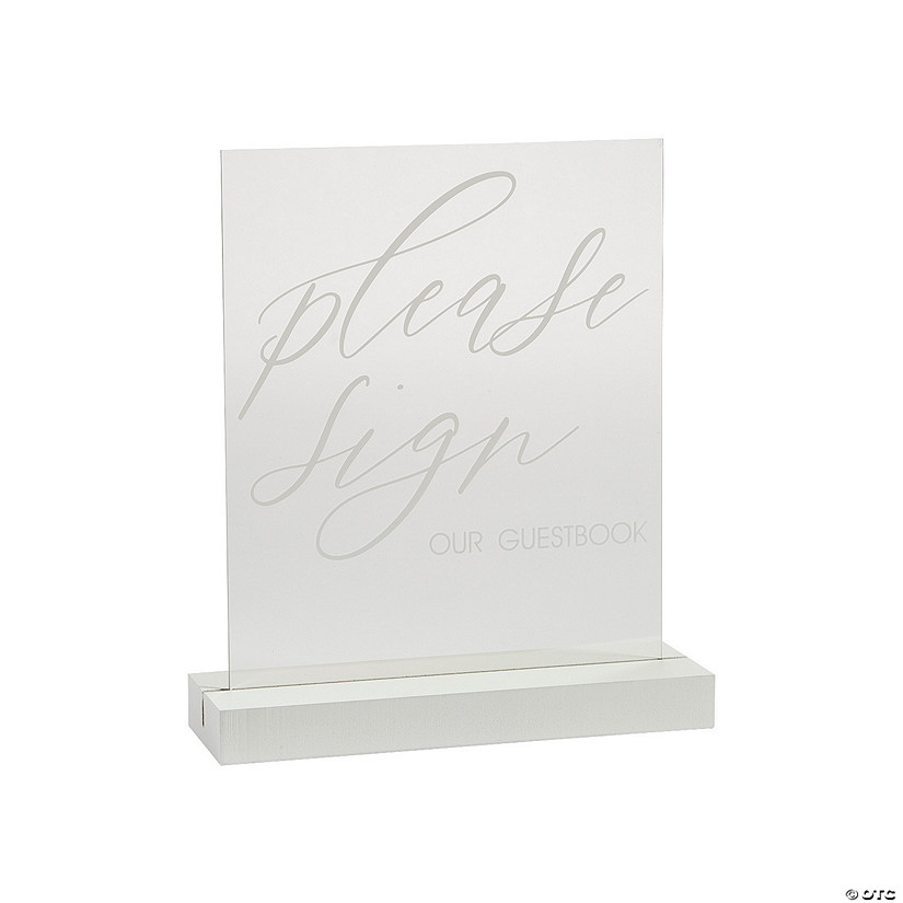 Acrylic Please Sign Our Guest Book Sign Image