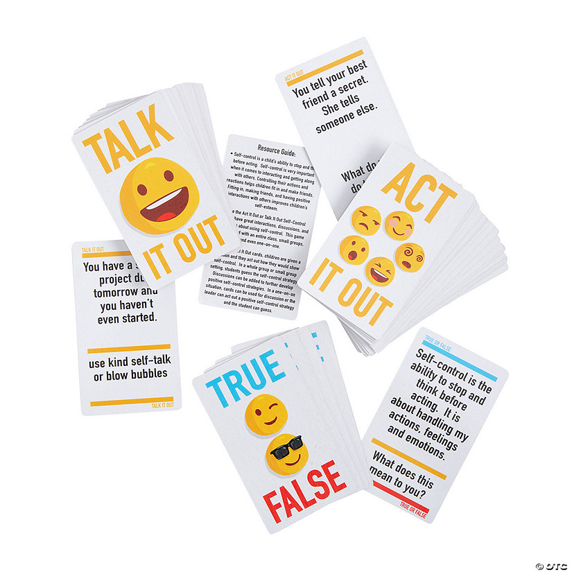 Act It Out Coping Skills Card Educational Game with Storage Bag Image