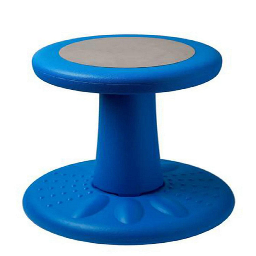 Active Chairs Wobble Stool for Kids, Flexible Seating Improves Focus and Helps ADD/ADHD, 14-Inch Preschool Chair, Ages 3-7, Blue Image